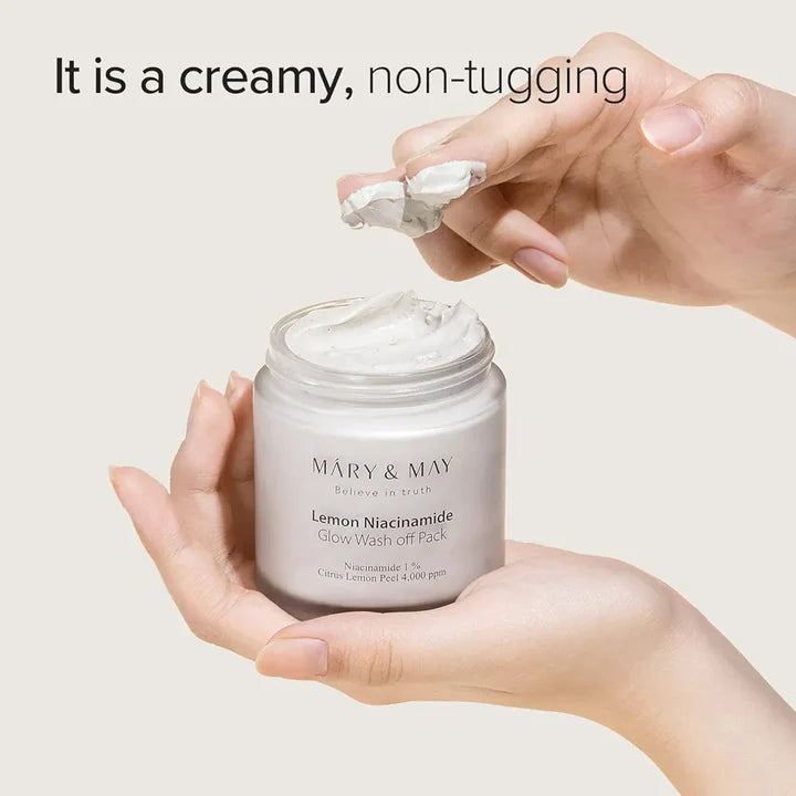 Mary & May - Lemon Niacinamide Glow Wash Off Mask 125g - Makeup Stash Pakistan