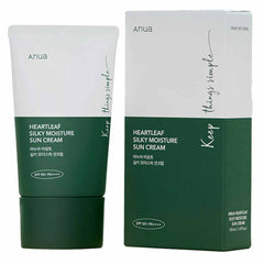 Anua - Heartleaf Silky Moisture Sun Cream SPF50+ PA+++ 50ml - Makeup Stash Pakistan