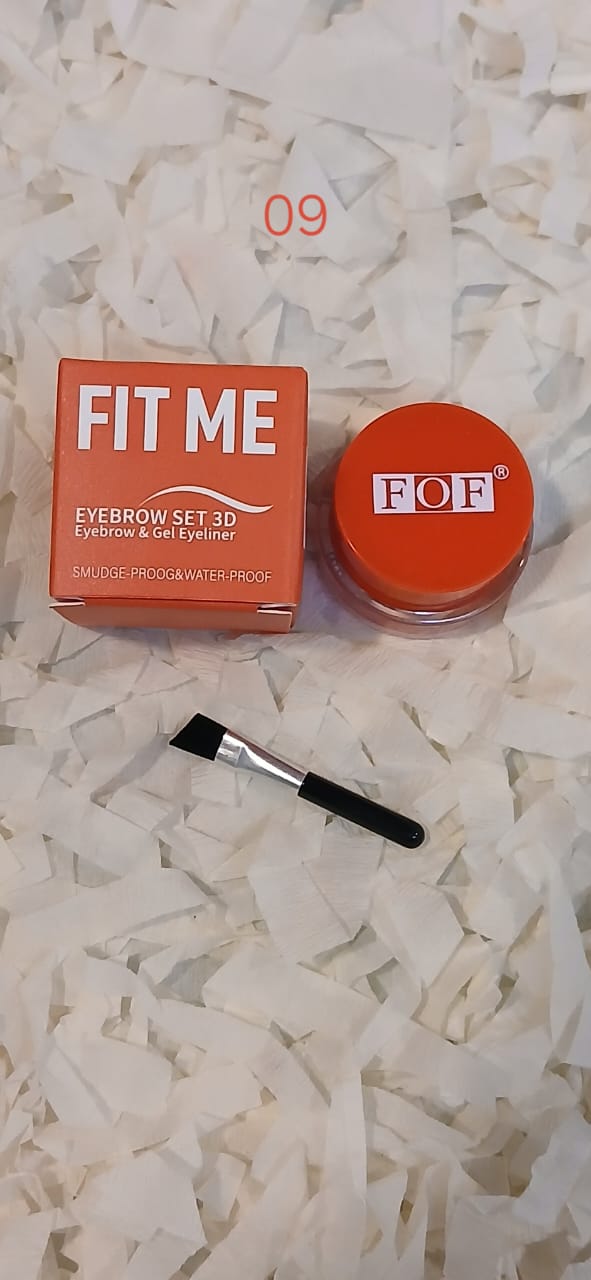 Fit Me Eyebrow Set 3D Eyebrow & Gel Eyeliner Orange - Makeup Stash Pakistan