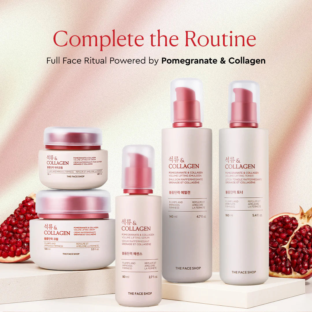 The Face Shop - Pomegranate & Collagen Volume Lifting Toner 160ml - Makeup Stash Pakistan