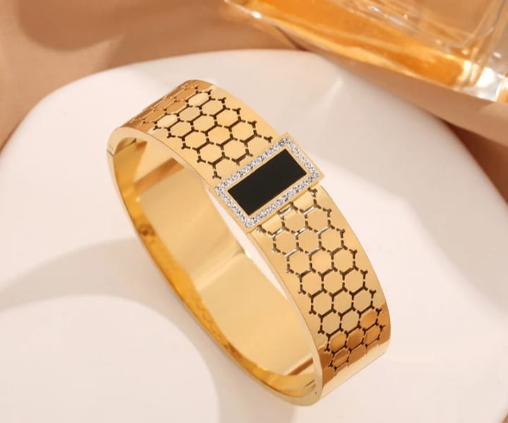 Bracelets , Handcuff, Stainless steel, Makeup Stash Pakistan