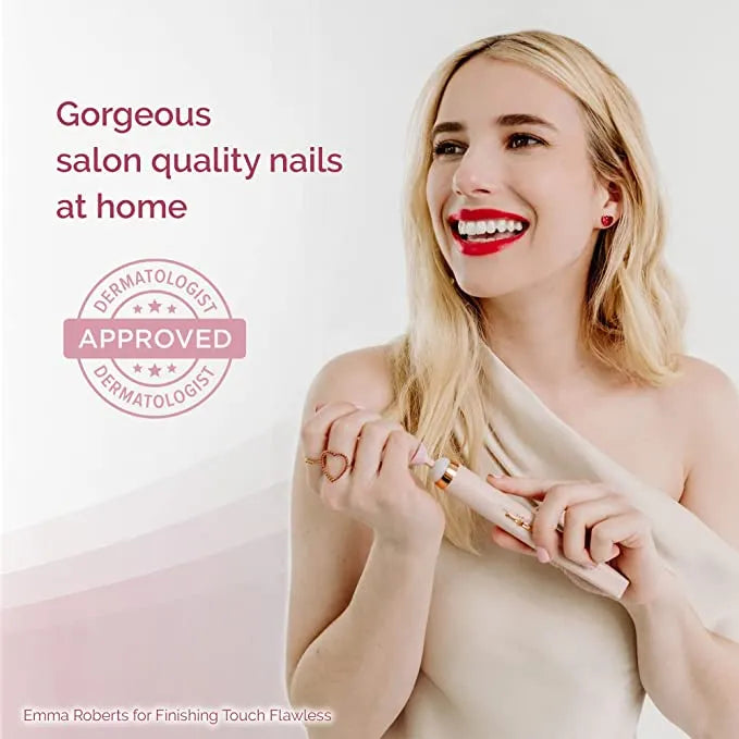 Finish Touch Flawless, Finish Touch Salon Nails Machine, Electric Nail File, Nail Machine, Nail Drill, Nail Buffer, Nail Polisher, Manicure Kit, Pedicure Kit, Professional Nail Care, Acrylic Nail File, Gel Nail File, Nail Grooming Tool, Home Nail Kit - Makeupstashpk