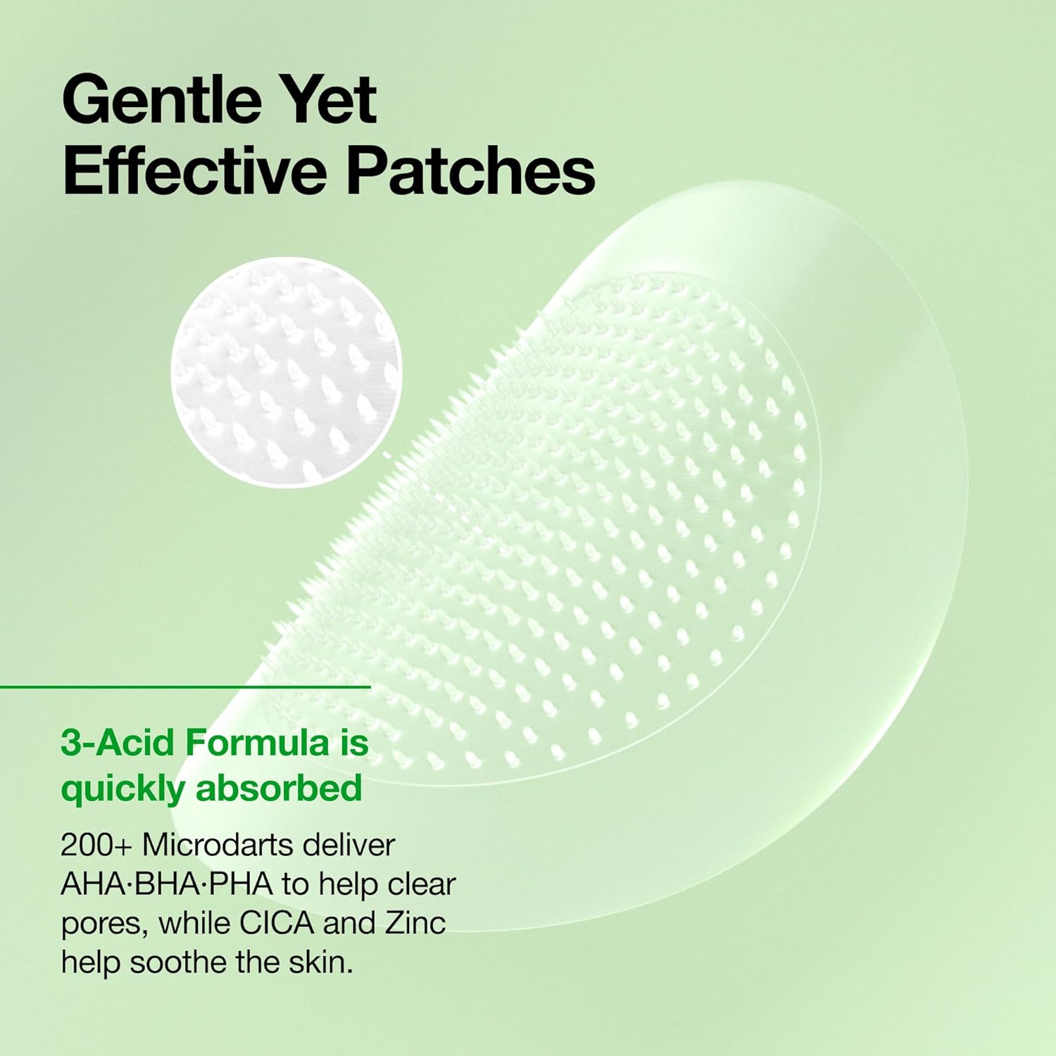anua acne patch, microdart patch, spot care patch, acne patch, pimple patch, blemish treatment, korean skincare, acne skincare, breakout treatment, spot patch, triple acid patch, pore care, acne prone skin - Makeupstashpk