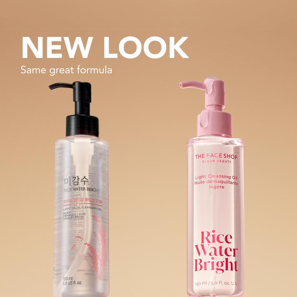 The Face Shop - Rice Water Bright Light Cleansing Oil 150ml - Makeup Stash Pakistan