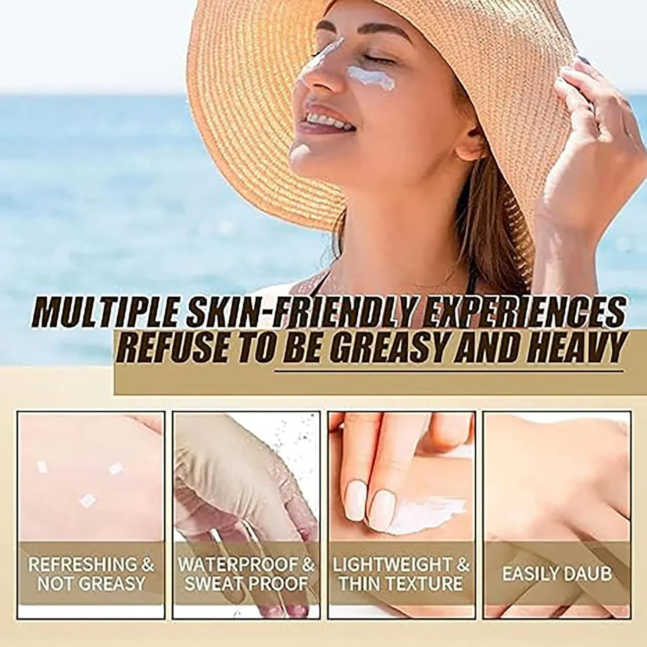Serum-Light ,  Deeply Hydrating , Powerful UV Protection , No White Cast , Daily Face Sunscreen , Water Fit Sun Serum , Makeupstashpk