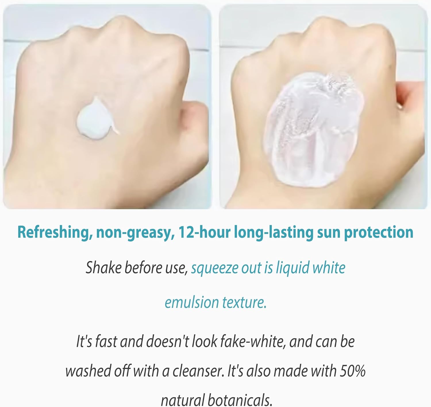 Waterproof sunscreen, Oily skin, no white cast sunscreen, sunscreen milk, - Makeup Stash Pakistan