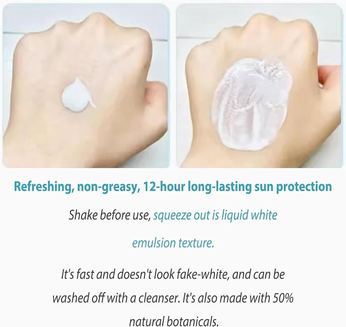 Waterproof sunscreen, Oily skin, no white cast sunscreen, sunscreen milk, - Makeup Stash Pakistan