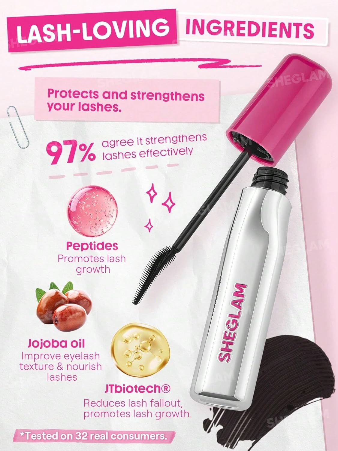 Sheglam mascara, ultra lash lift mascara, lengthening mascara, lifting mascara, volume mascara, long lasting mascara pakistan, eye makeup mascara, clump free mascara,Makeupstashpk