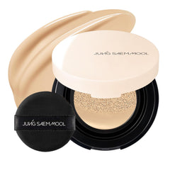Jung Saem Mool foundation,skin nuder cushion SPF50,Korean cushion foundation,long wear cushion makeup,cushion foundation,shade 21 medium cushion,lightweight foundation cushion,natural glow cushion makeup, K-beauty,buildable coverage cushion,hydrating cushion foundation - Makeupstashpk