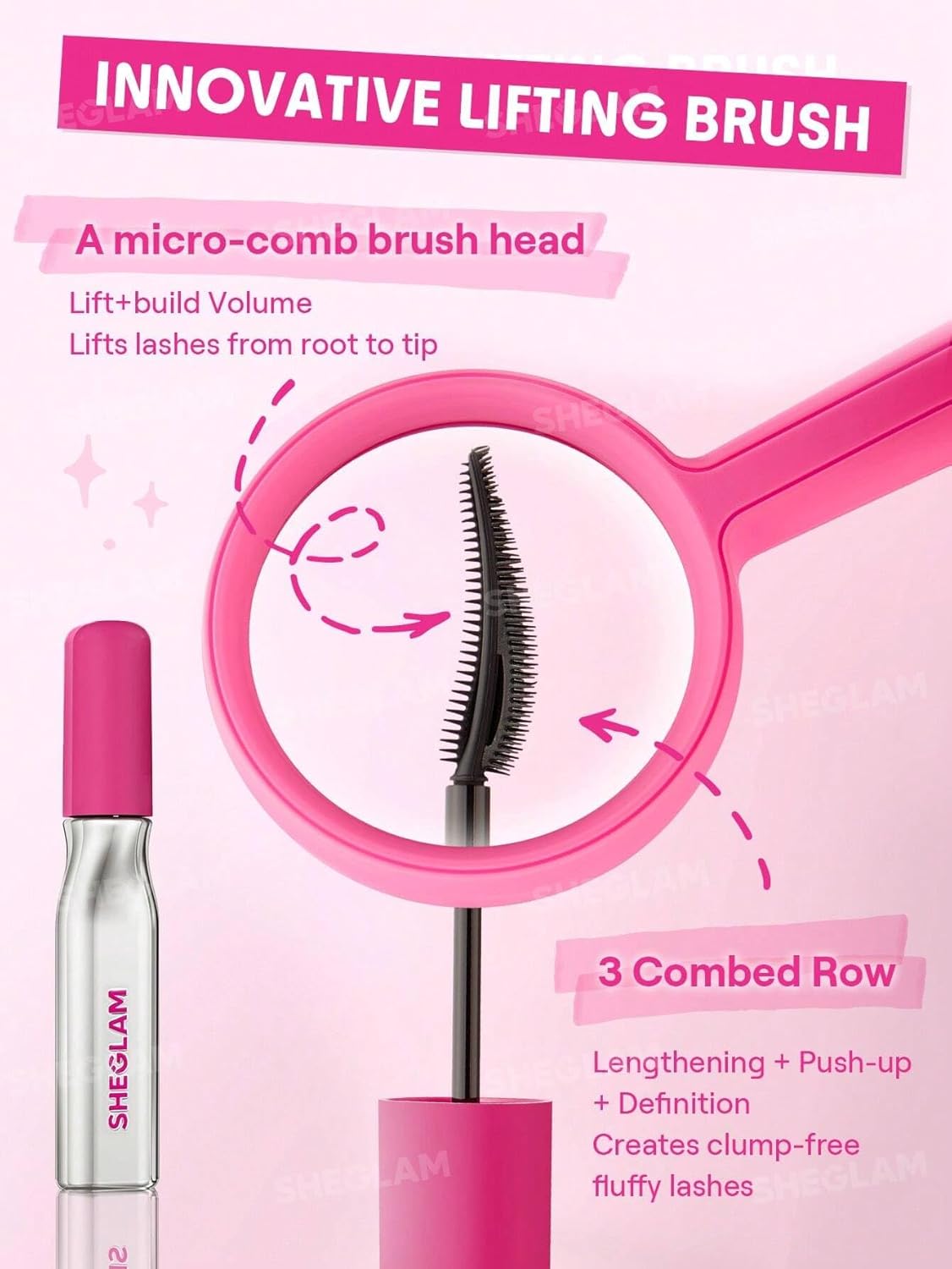 Sheglam mascara, ultra lash lift mascara, lengthening mascara, lifting mascara, volume mascara, long lasting mascara pakistan, eye makeup mascara, clump free mascara,Makeupstashpk