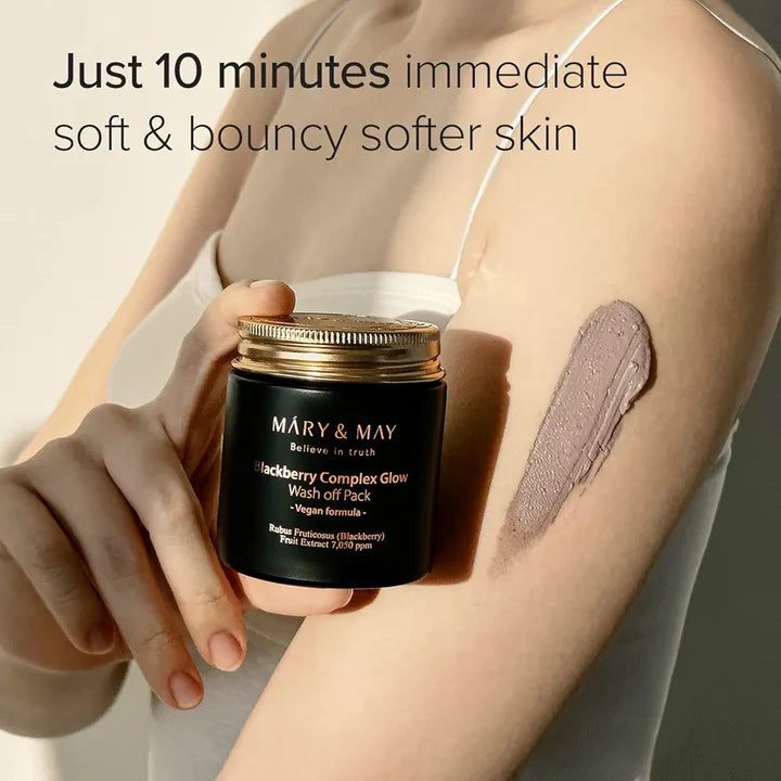 Brightening , Deep-Cleansing Face Mask , Glowing skin mask , Hydrating wash off mask , Blackberry face mask , Makeupstashpk