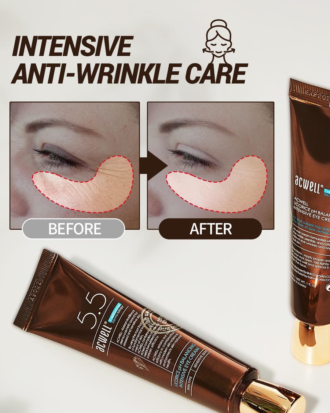 Acwell – Licorice Ph Blancing Eye Cream 30ml - Makeup Stash Pakistan