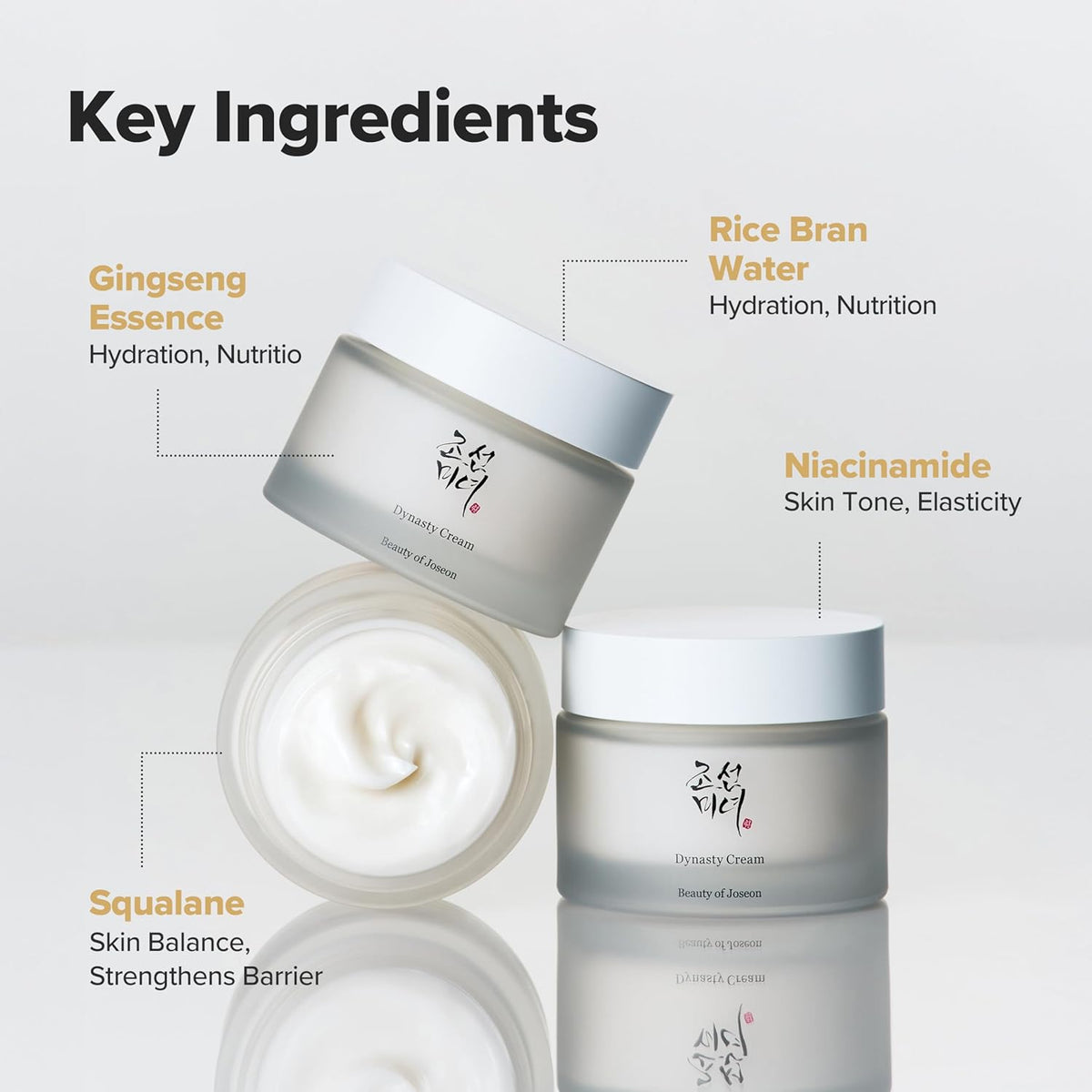 Beauty of Joseon Dynasty Cream, Korean Face Cream, Anti-Aging Moisturizer, Brightening Cream, Ginseng Face Cream, Niacinamide Moisturizer, Hydrating Korean Cream,Makeupstashpk