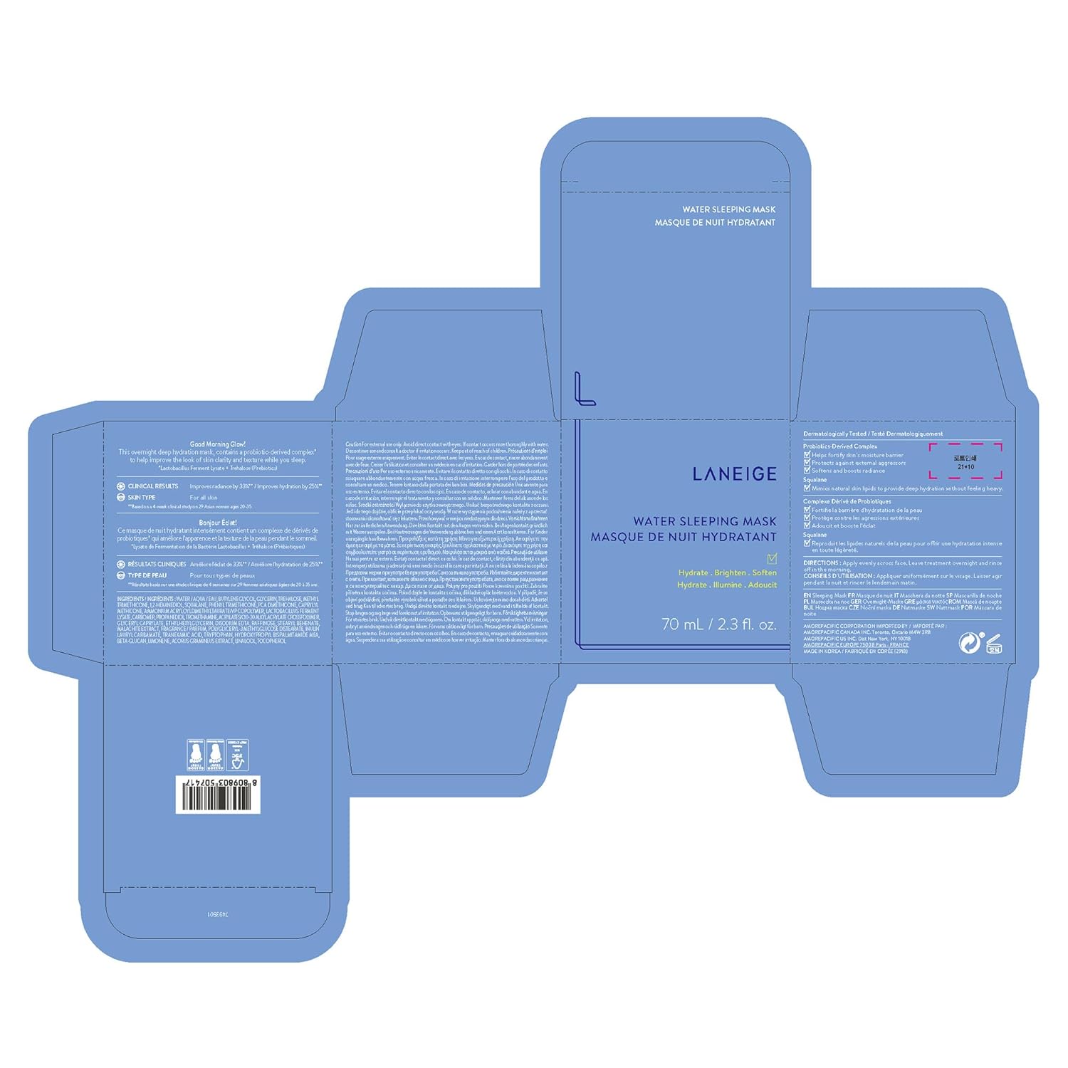 Laneige Water Sleeping Mask 70 ML - Makeup Stash Pakistan