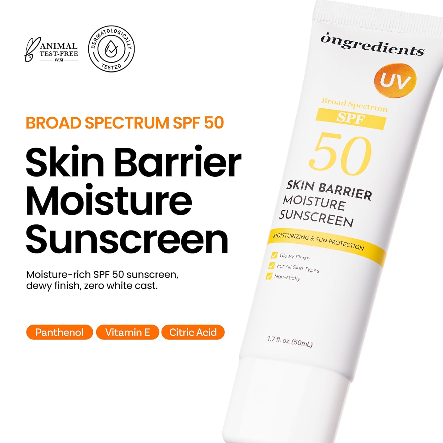 Ongredients,Sun Cream,SPF Protection,Hydrating,Korean Sunscreen,Daily sun protection korea,Makeupstashpk
