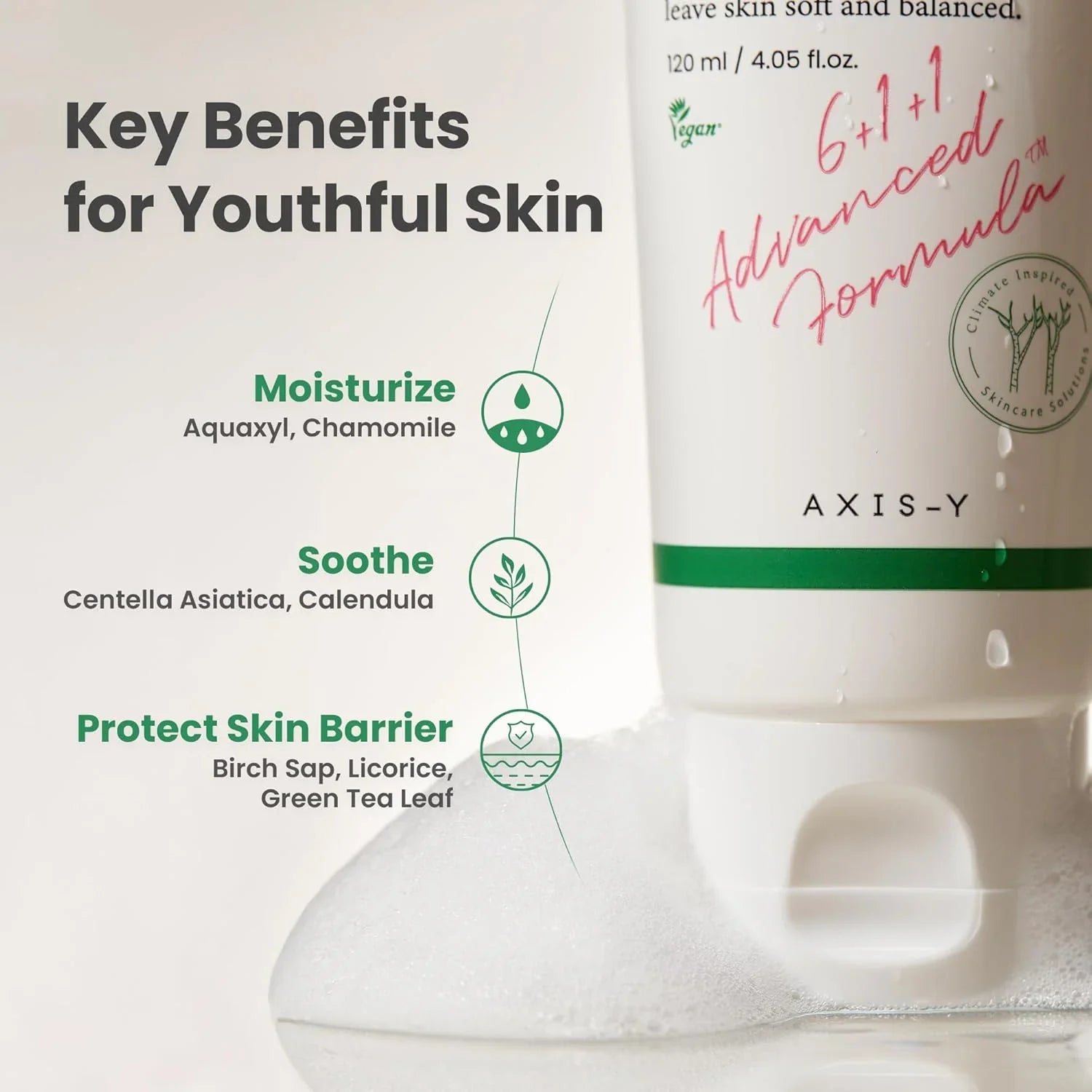 Axis-y cleansing foam, sunday morning cleanser, low ph face wash korea, gentle cleanser sensitive skin, korean face wash acne prone, hydrating cleanser,Makeupstashpk