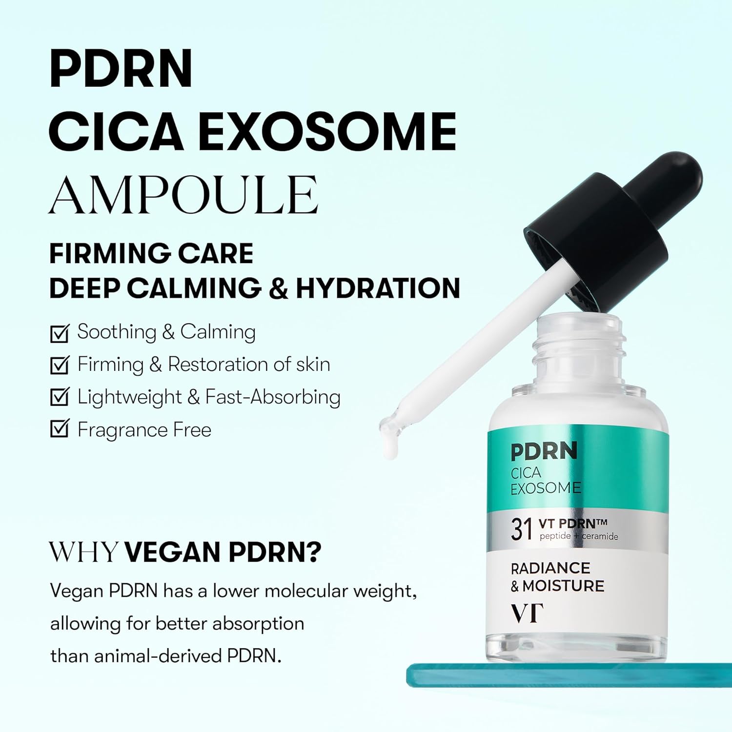 VT Cosmetics, PDRN Cica Exosome 31, VT PDRN Serum, peptide ceramide serum, Korean skincare serum, Cica repair serum, skin barrier repair serum, hydrating Korean serum, anti aging serum Korea, ceramide peptide serum, sensitive skin serum,Makeupstashpk