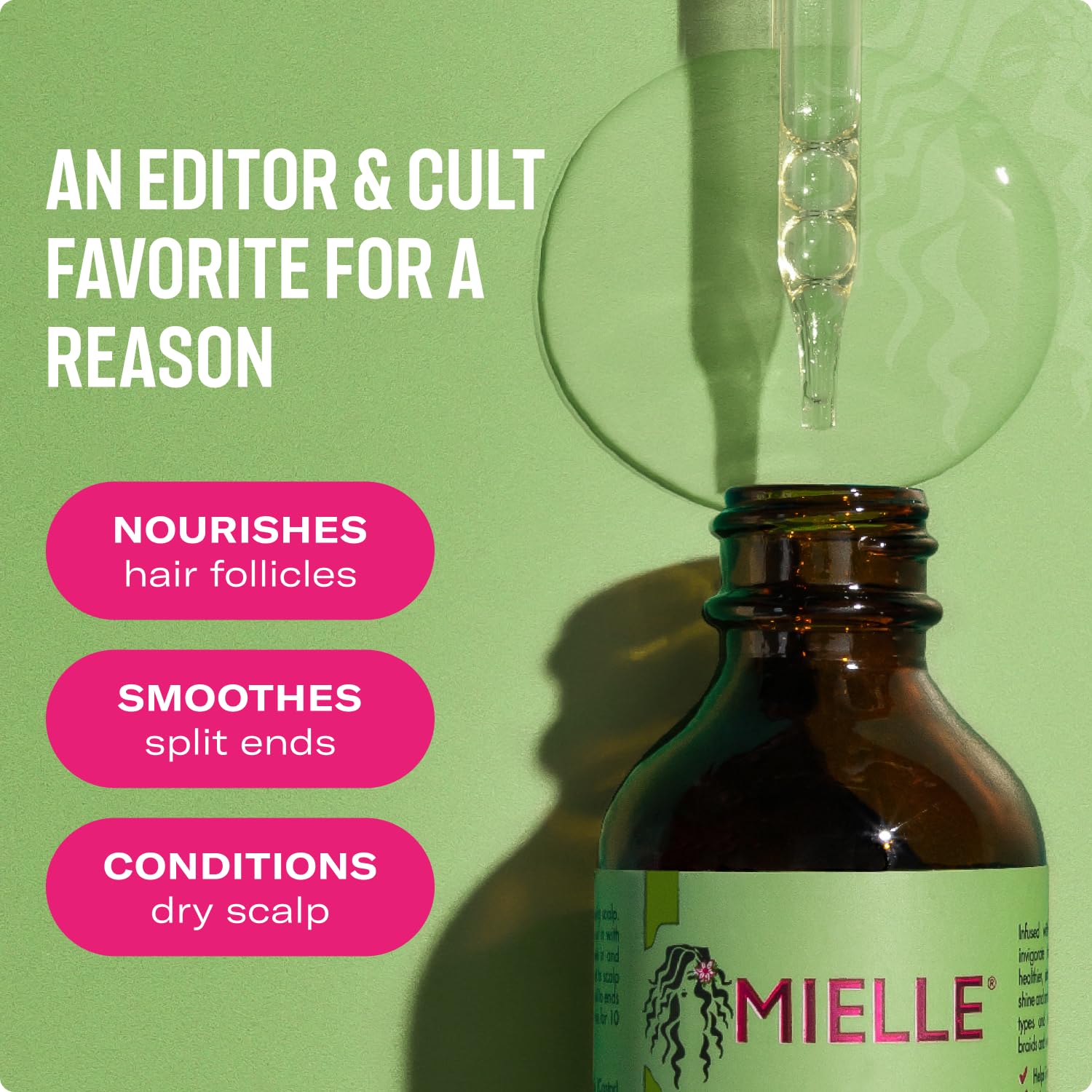 Mielle,Hair Oil,Strong Hairs,Rosemary Oil,Natural Essential Oils,Strengthening Oil,Makeupstashpk