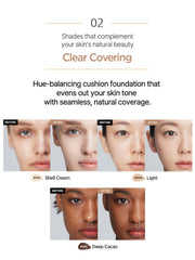 Hydrating ,Korean cushion foundation , radiant glow, buildable coverage, Makeupstashpk