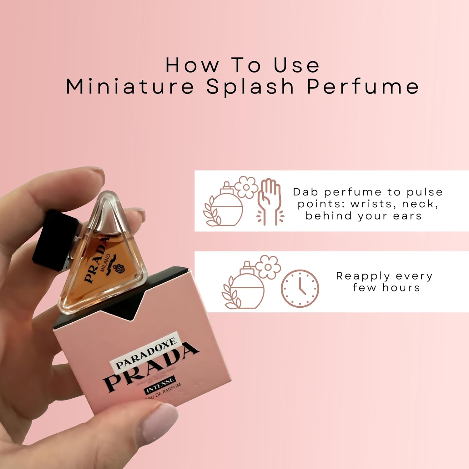 Luxury Perfume Mini, Travel Size Perfume, Floral Amber Perfume, Designer Fragrance,Long Lasting Perfume, Gift Perfume, Premium Scent, Splash Perfume - Makeup Stash Pakistan