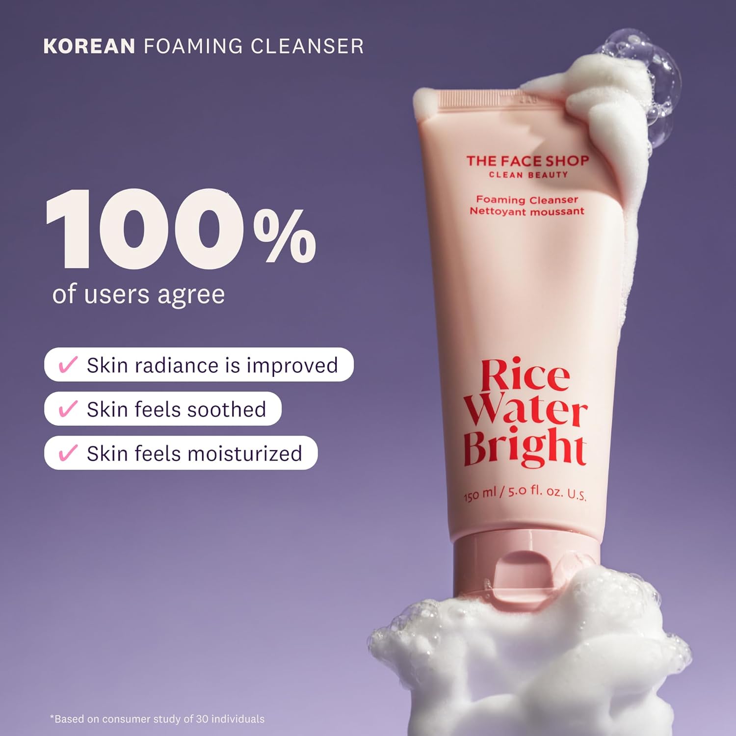 The Face Shop Rice Water Bright Cleansing Foam, Rice Water Cleanser, The Face Shop Face Wash, Korean Facial Cleanser, Brightening Face Wash, Korean Skincare Cleanser, Rice Water Skincare, Hydrating Face Cleanser, Gentle Foam Cleanser, Daily Face Wash, Korean Beauty Products, K Beauty Cleanser, Face Wash for Dull Skin - Makeupstashpk