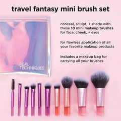 Real Techniques Travel Fantasy Mini Brush Set, (10pcs) - Makeup Stash Pakistan