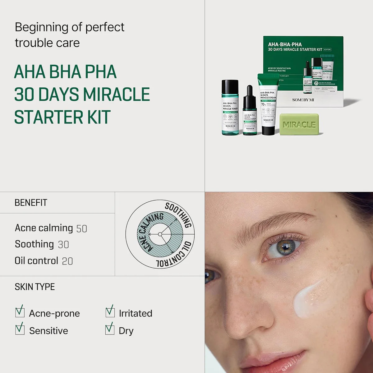 Some By Mi Pakistan, Acne Prone Skin Care, Tea Tree Skincare, Korean Acne Treatment, K Beauty Pakistan, Oily Skin Routine, Skincare Gift Set, Korean Toner Serum Cream, Sensitive Skin Care, Complete Skincare Routine - Makeup Stash Pakistan
