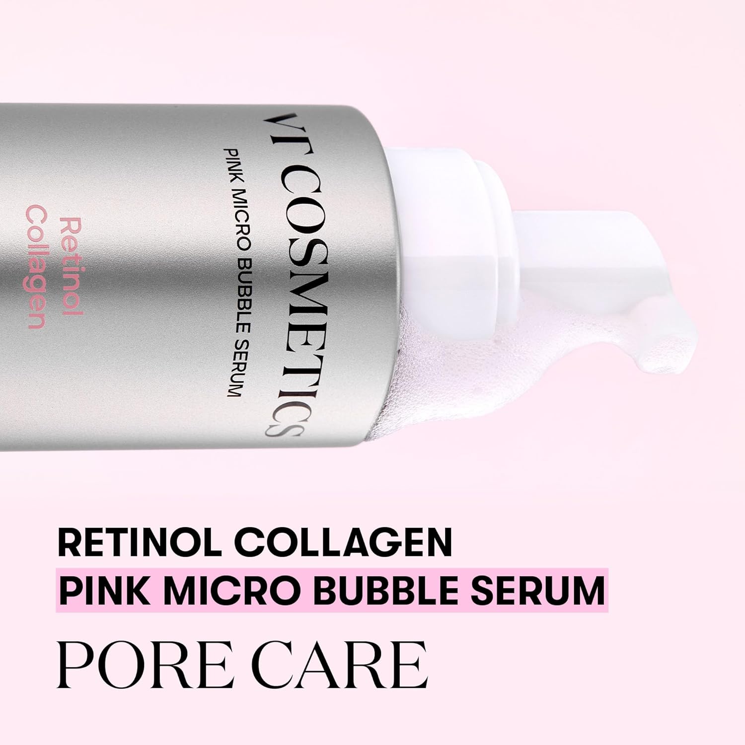 VT Retinol Serum, VT Collagen Serum, Pink Bubble Serum Korea, Anti Aging Korean Serum, Firming Face Serum, Retinol Skincare Korea, Collagen Glow Serum, VT Cosmetics Pakistan, Korean Skincare Anti Aging, Micro Bubble Serum, Wrinkle Care Serum,Makeupstashpk