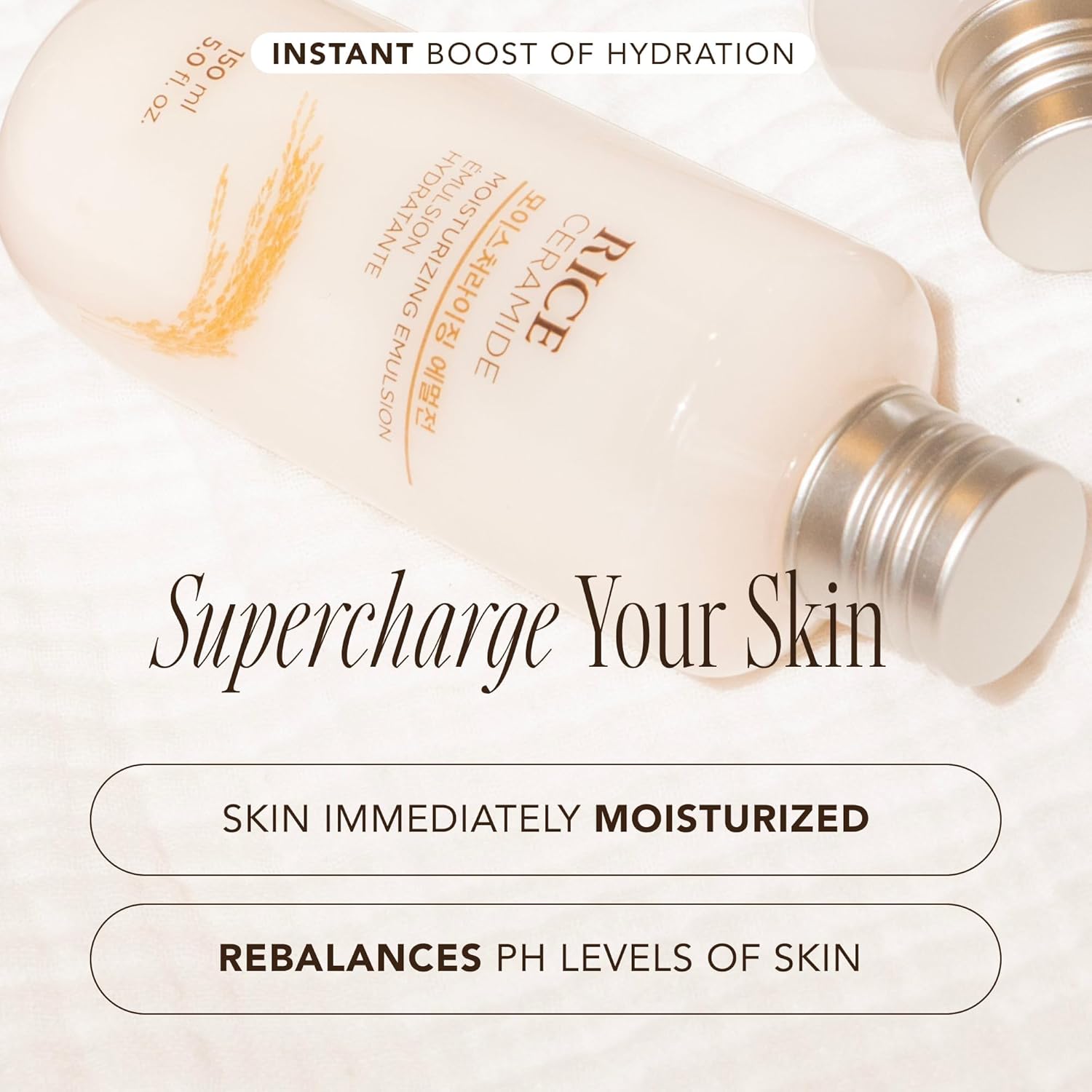 Rice Ceramide Emulsion, Korean skincare, moisturizing emulsion, ceramide moisturizer, rice extract skincare, hydrating lotion, Korean moisturizer, skin barrier repair, dry skin care, sensitive skin moisturizer - Makeupstashpk