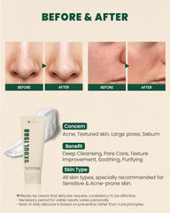 K-Secret - Seoul 1988 Pine Cica 1% + Probiotics Cleansing Foam 150ml - Makeup Stash Pakistan