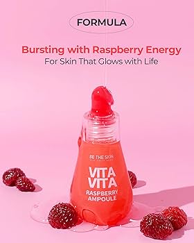 Raspberry Ampoule, Brightening Serum, Antioxidant Skincare, Vitamin C Serum, Niacinamide Serum, Korean Skincare Ampoule, Hydrating Face Serum, Radiance Boosting Serum, Skin Tone Brightener, Daily Face Serum - Makeup Stash Pakistan
