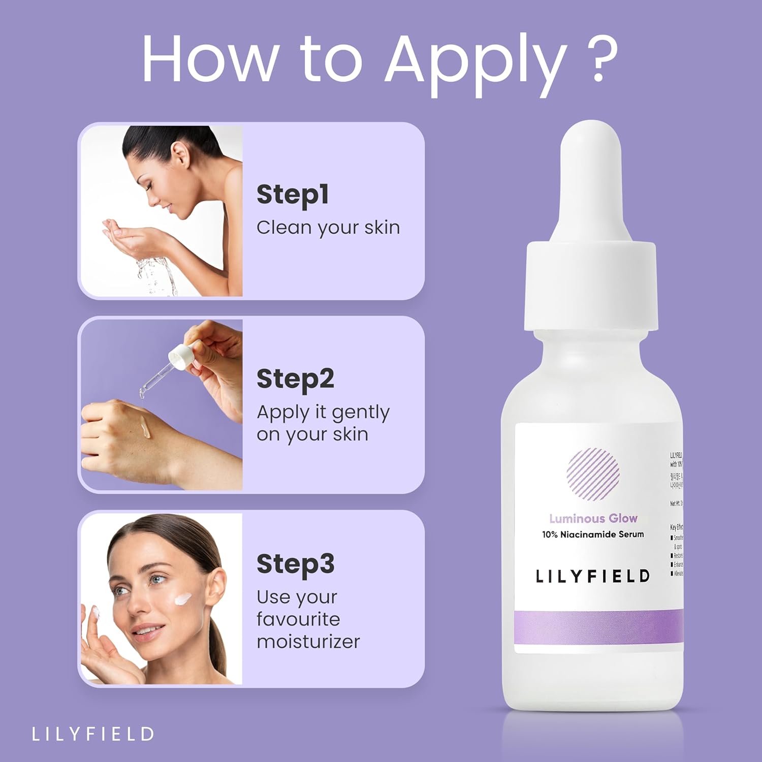  Glow Serum, Smoothen Acne, Pigmentation & Spots. Enlarged Pores, Uneven Skin Tone, Brighten, for Sensitive Skin, Korean Skin care, Makeupstashpk