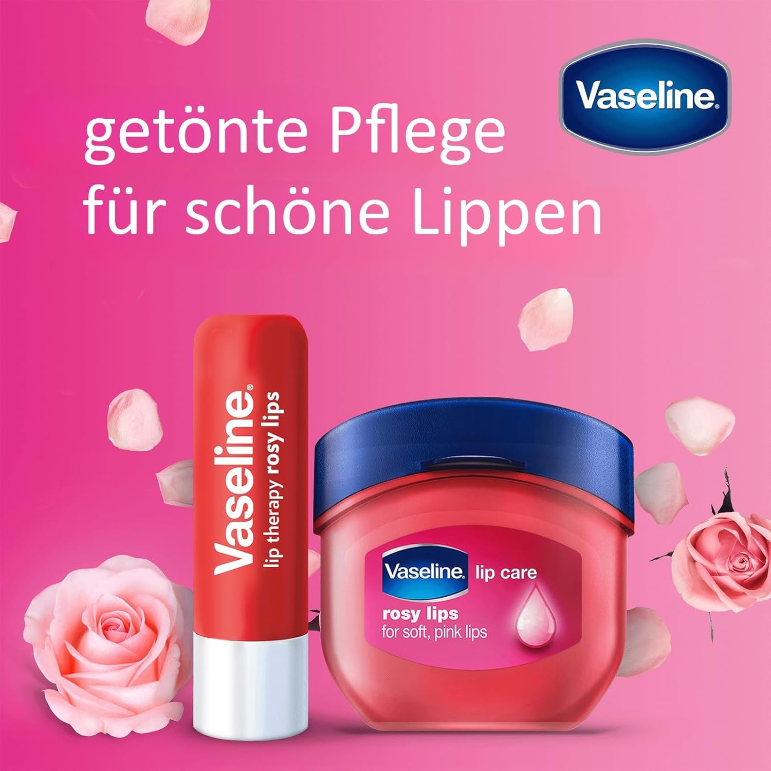 Vaseline - Lip Therapy Rosy Lips 4.8g - Makeup Stash Pakistan