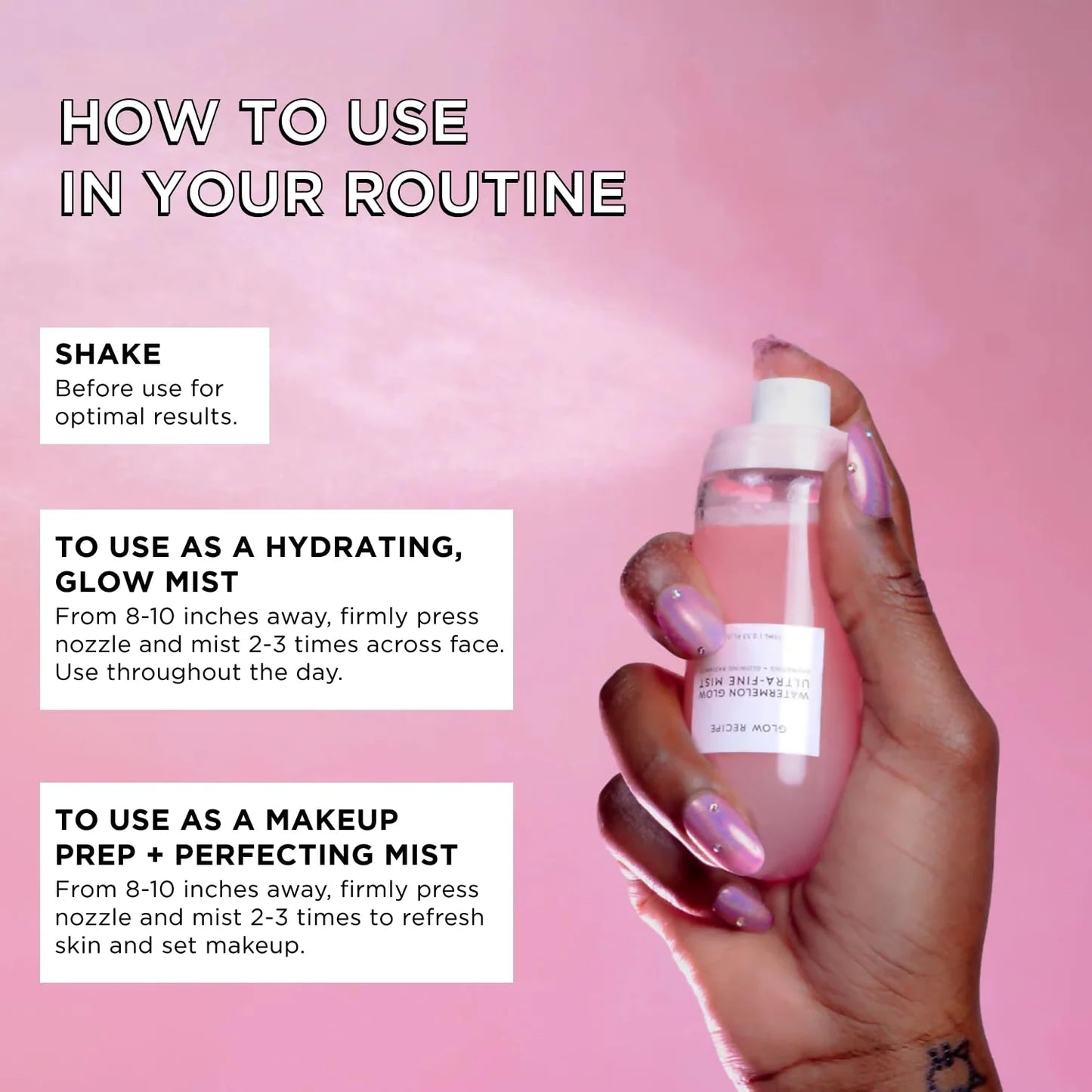 Glow Recipe Niacinamide Dew Drops +Ultra-Fine Mist +Free Fruity Eye Gel Mask - Dewy Glow TRIO