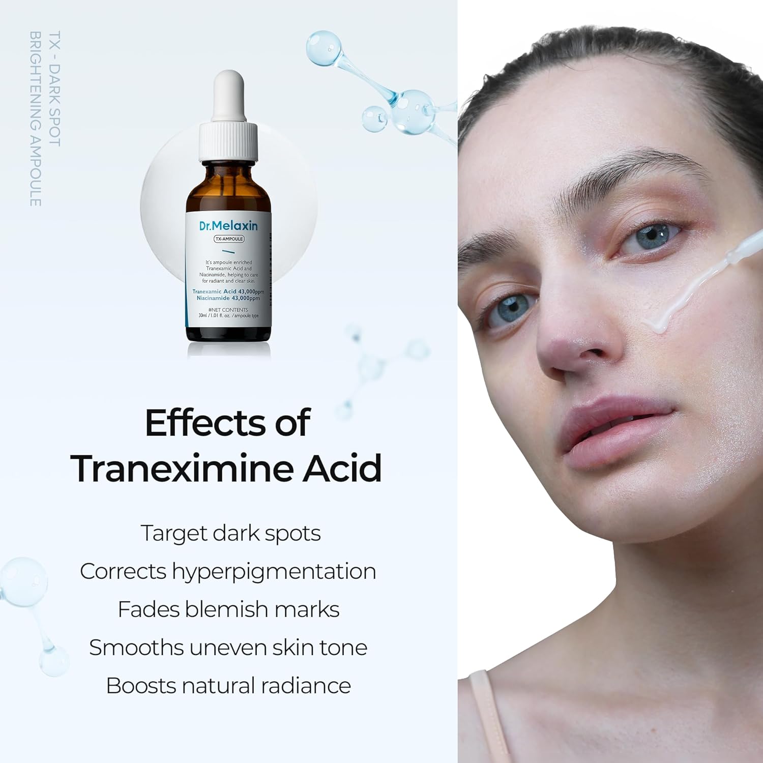 TX ampoule serum, brightening serum, dark spot treatment, pigmentation serum, Korean skincare serum, uneven skin tone, glow skin serum,acne mark removal, lightweight serum, radiant skin treatment, hyperpigmentation care, Makeup Stash Pakistan