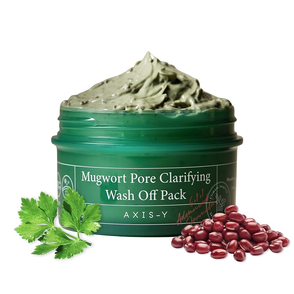 Axis Y - Mugwort Pore Clarifying Wash Off Pack 100ml - Makeup Stash Pakistan
