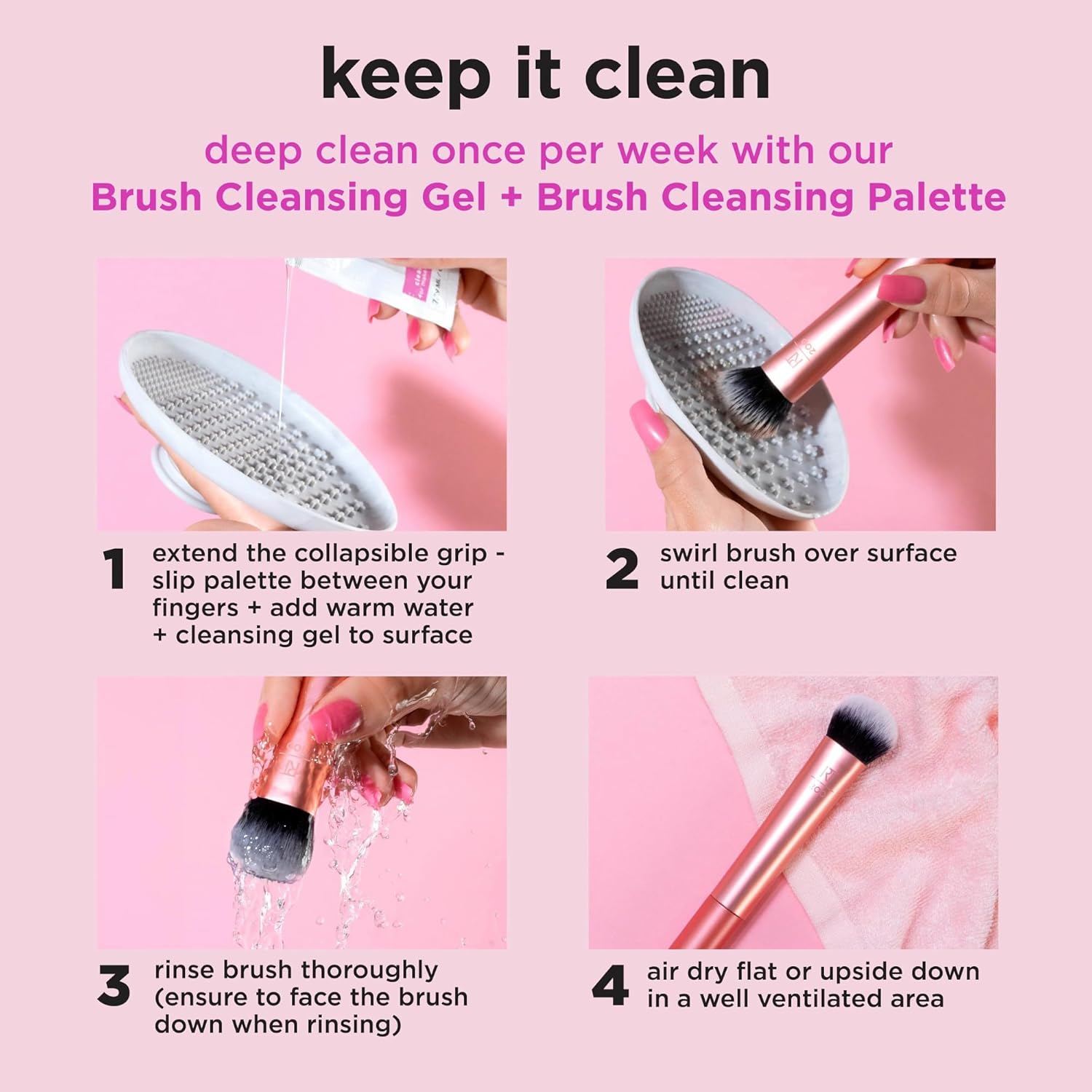 Real Techniques Travel Fantasy Mini Brush Set, (10pcs) - Makeup Stash Pakistan