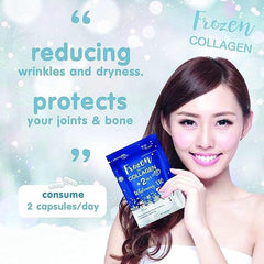 Frozen Collagen 2 in 1 Whitening X10 Capsules – Advanced Skin Brightening & Anti-Aging Formula