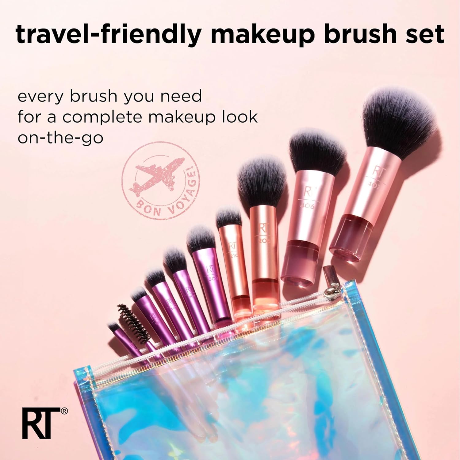 Real Techniques Travel Fantasy Mini Brush Set, (10pcs) - Makeup Stash Pakistan