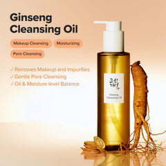 Beauty of Joseon Cleansing Oil, Ginseng Cleansing Oil, Korean Oil Cleanser, Makeup Remover Oil, Double Cleansing Routine, Hydrating Cleanser, K Beauty Skincare,Makeupstashpk