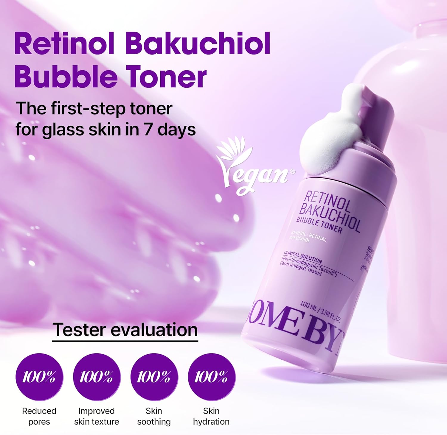 Bubble Toner, Retinol Toner, Bakuchiol Toner, Korean Anti Aging Toner, Firming Toner, Korean Skincare Pakistan, Gentle Exfoliating Toner, Some By Mi Pakistan, Wrinkle Care Toner, Skin Renewal Toner, Hydrating Bubble Cleanser, K Beauty Pakistan, Peptide Toner, Smooth Skin Toner - Makeupstashpk