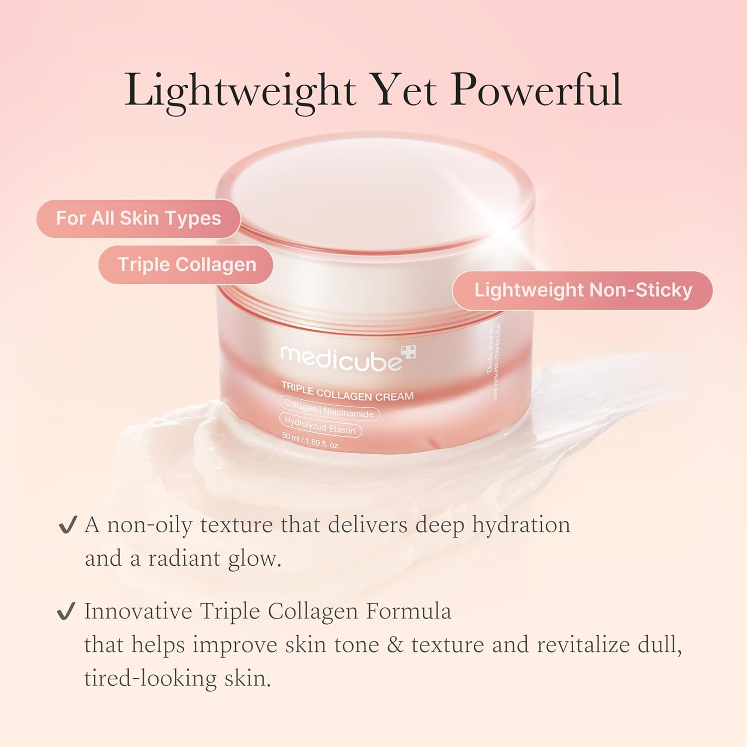 Collagen Cream, Triple Collagen Cream, Anti Aging Face Cream, Korean Skincare Cream, Firming Face Cream, Hydrating Moisturizer, Wrinkle Repair Cream, K Beauty Pakistan, Plump Skin Cream, Elasticity Boost Cream, Makeup Stash Pakistan