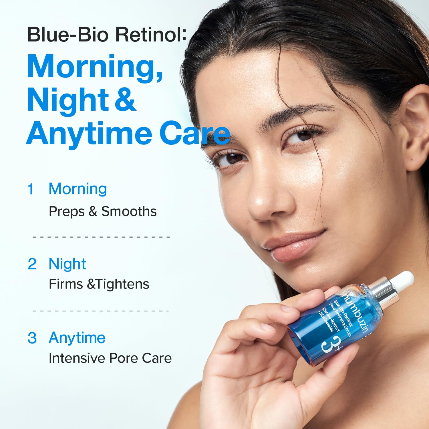 Numbuzin - No.3 Blue Bio-Retinol Pore Refining Serum 30ml - Makeup Stash Pakistan