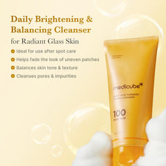 Medicube,Cleanser,Brightening,Face Wash,Toning Cleanser,skin hydrated,Makeupstashpk