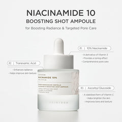 Korean brightening serum, niacinamide serum, pore minimizing serum, Centella serum, brightening ampoule, Korean skincare, oily skin serum, acne-prone skin care, skin tone correction, pore care serum, Centella Asiatica serum, K-beauty skincare, hydrating serum, facial ampoule, lightweight serum, Korean beauty products - Makeupstashpk