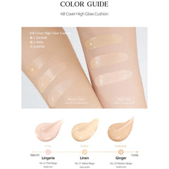 Clio - Kill Cover High Glow Cushion Set  4-BO  (+Refill)  Ginger Spf50+ Pa+++ - Makeup Stash Pakistan
