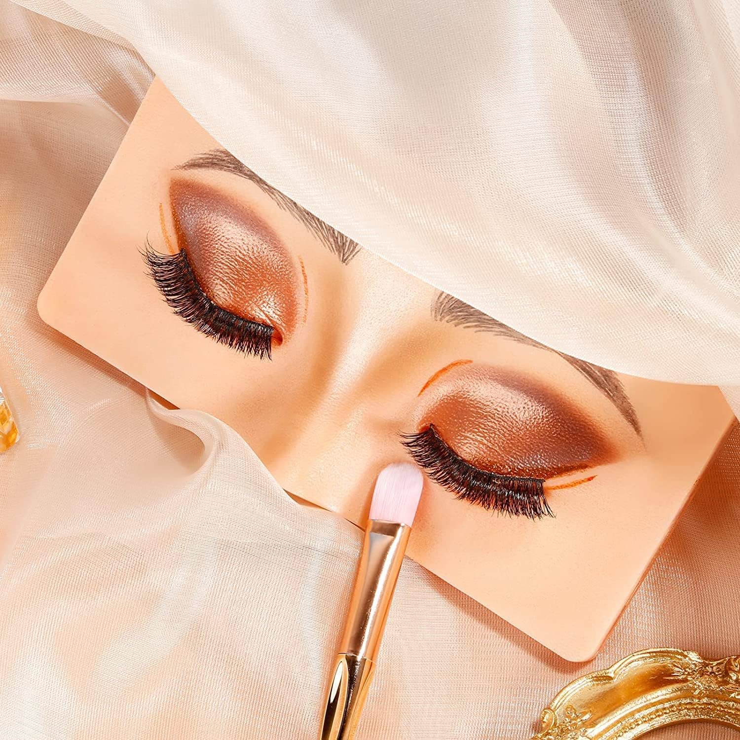 JINCHINIAO Makeup Practice Face Board,Makeup Artist,Realistic Skin Pad ,Makeup Beginner Self-taught- - Makeup Stash Pakistan