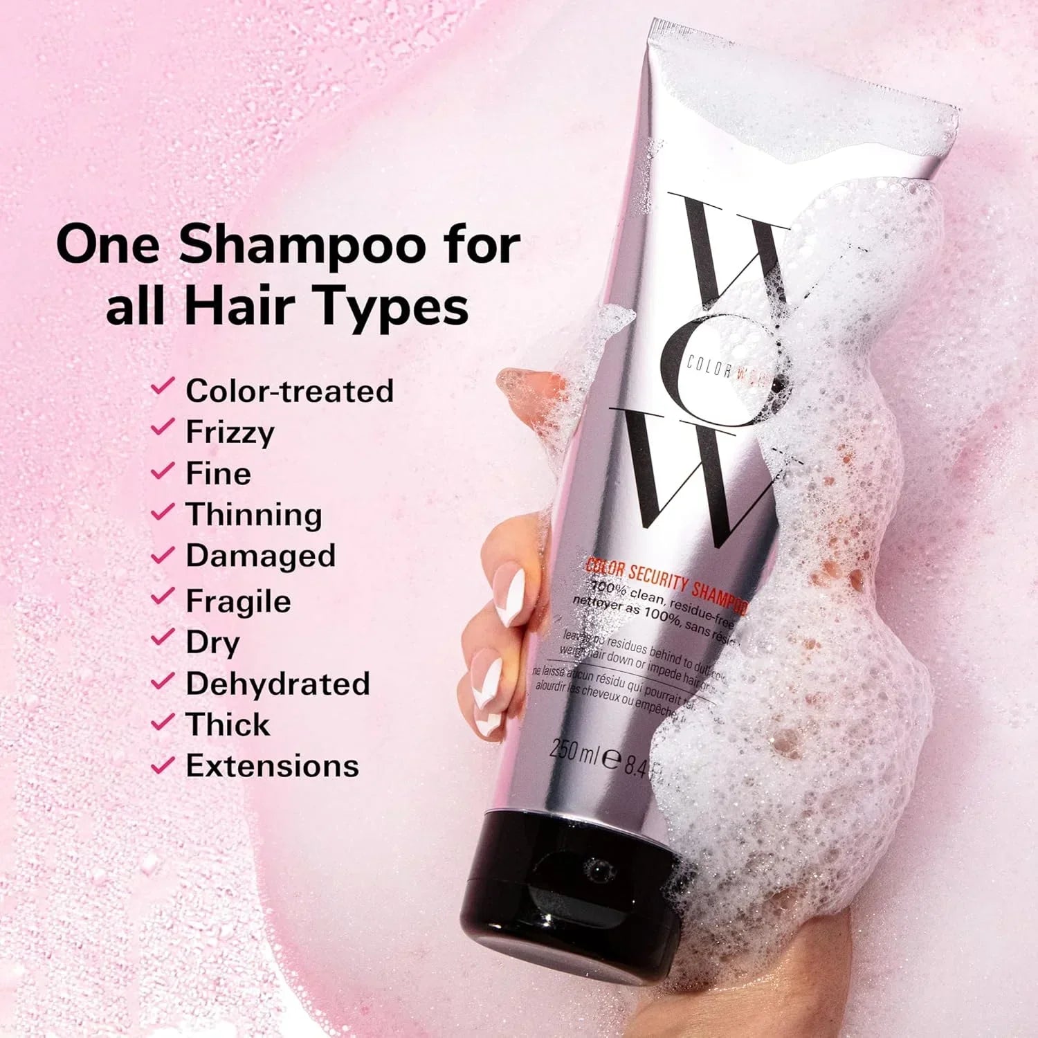 Color Wow Color Security Shampoo 250ml – Sulfate-Free, Color-Safe Shampoo for Shiny, Healthy Hair