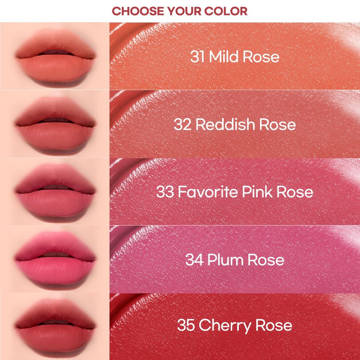 Plum Rose, Soft Matte, Lightweight,  Korean Rose Red Lip Tint, Matte Lip Stain, Velvet Lip Tint, Makeup Stash Pakistan