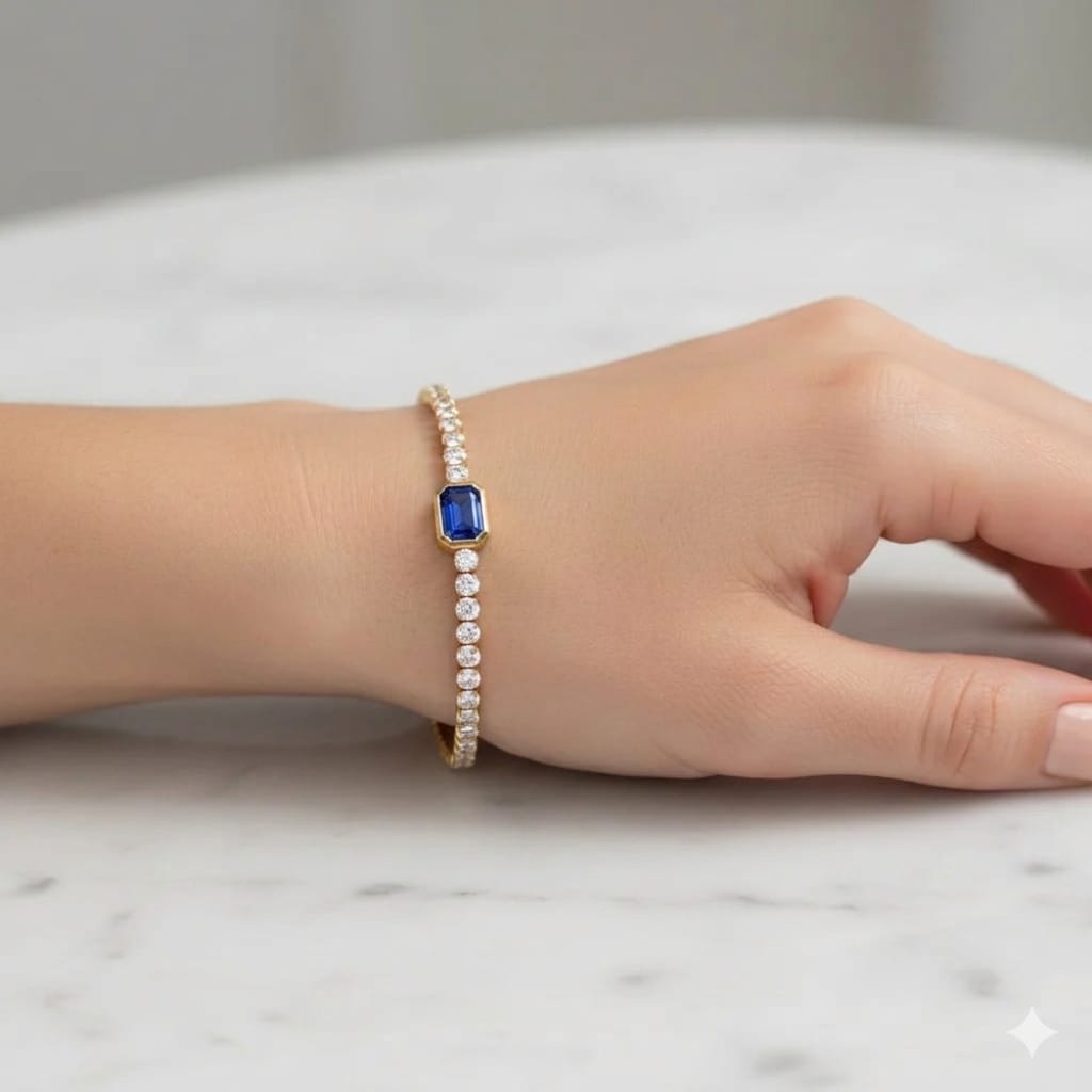 tennis bracelet women, gold plated tennis bracelet, cz bracelet women, diamond look bracelet, elegant bracelet women, stainless steel jewelry women, sparkle bracelet,Makeupstashpk